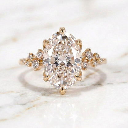 5.1 Ct IGI Certified Oval Lab Diamond Engagement Ring