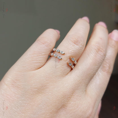 Marquise Diamond Stacking Ring