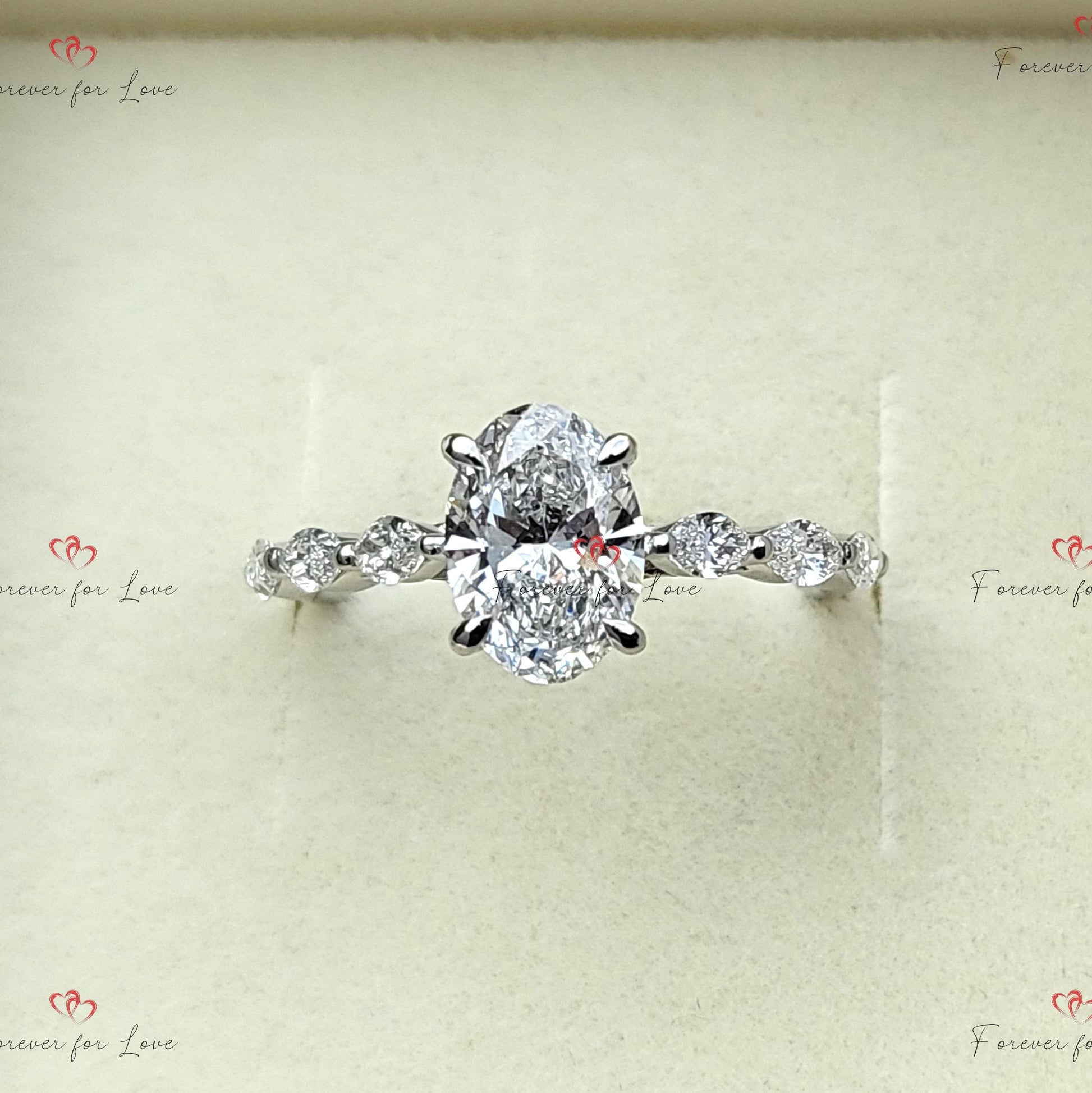 1 Ct IGI Certified Oval Diamond Solitaire Engagement Ring