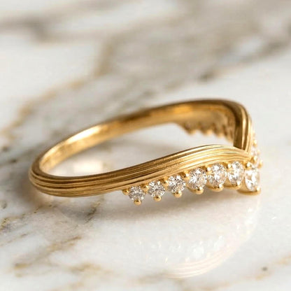 Round Lab Diamond Stacking Ring