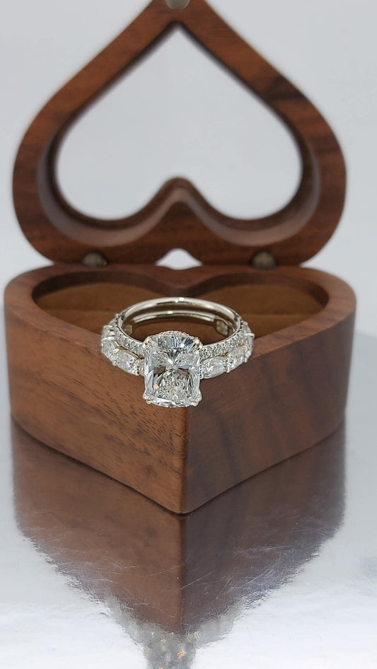 3 Ct Cushion Lab Diamond Eternity Band