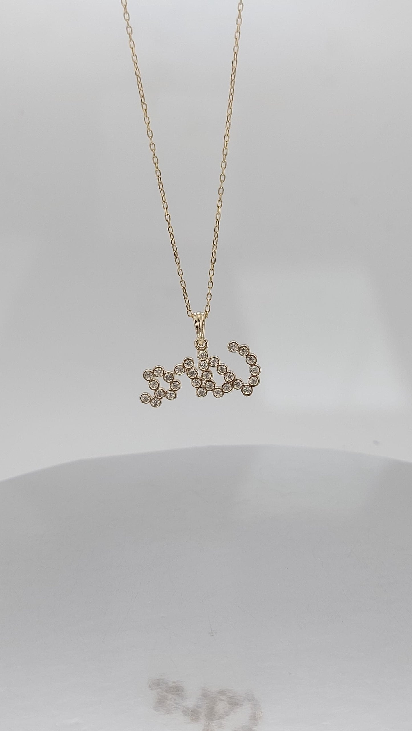 14K Massivgold Halskette, Labor-Diamant mit Lünettenfassung, Gold, Silber, Roségold, Personalisiertes Geschenk für sie Moissanite engagement ring in Gold or Platinum — custom handcrafted by Forever For Love