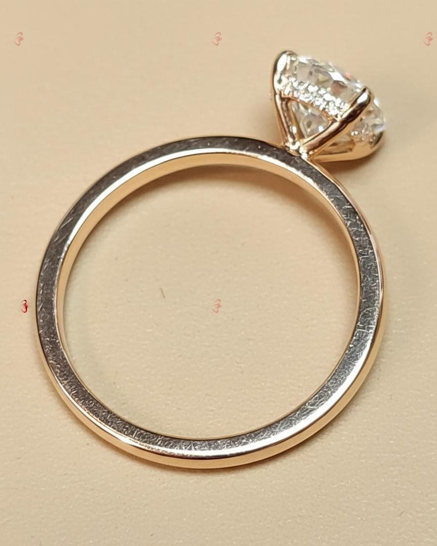 3 Ct IGI Certified Round Lab Diamond Solitaire Engagement Ring