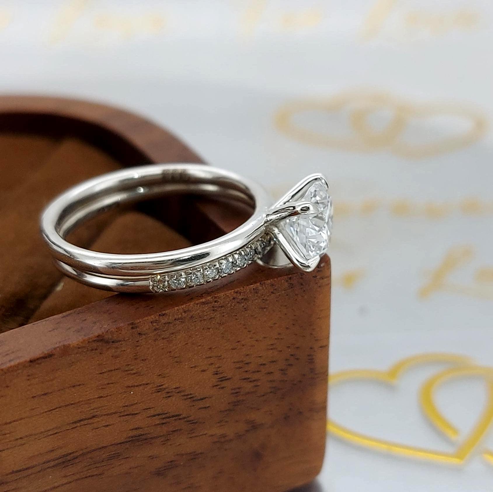 1 Ct Round Lab Diamond Engagement Ring