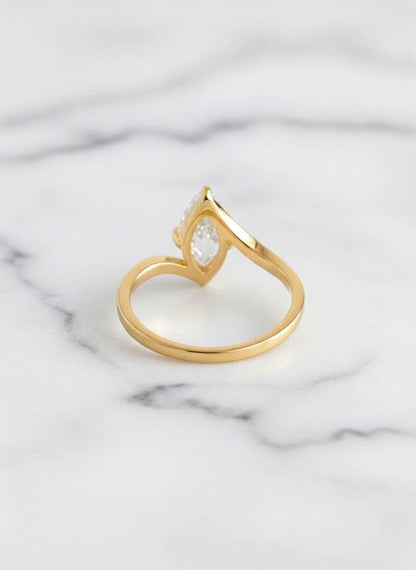5 Ct IGI Certified Marquise Lab Diamond Solitaire Engagement Ring