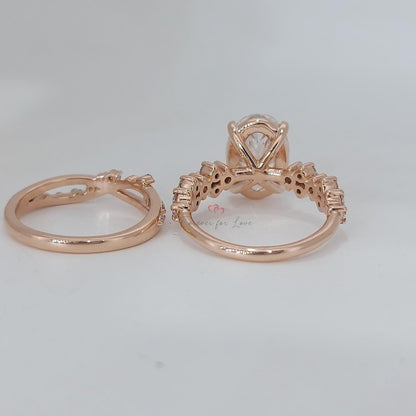 3 Ct Oval Lab Diamond Eternity Band