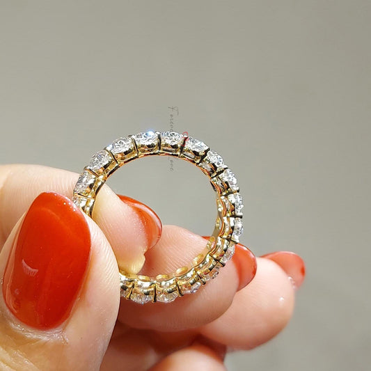 0.18 Ct Oval Lab Diamond Full Eternity Band