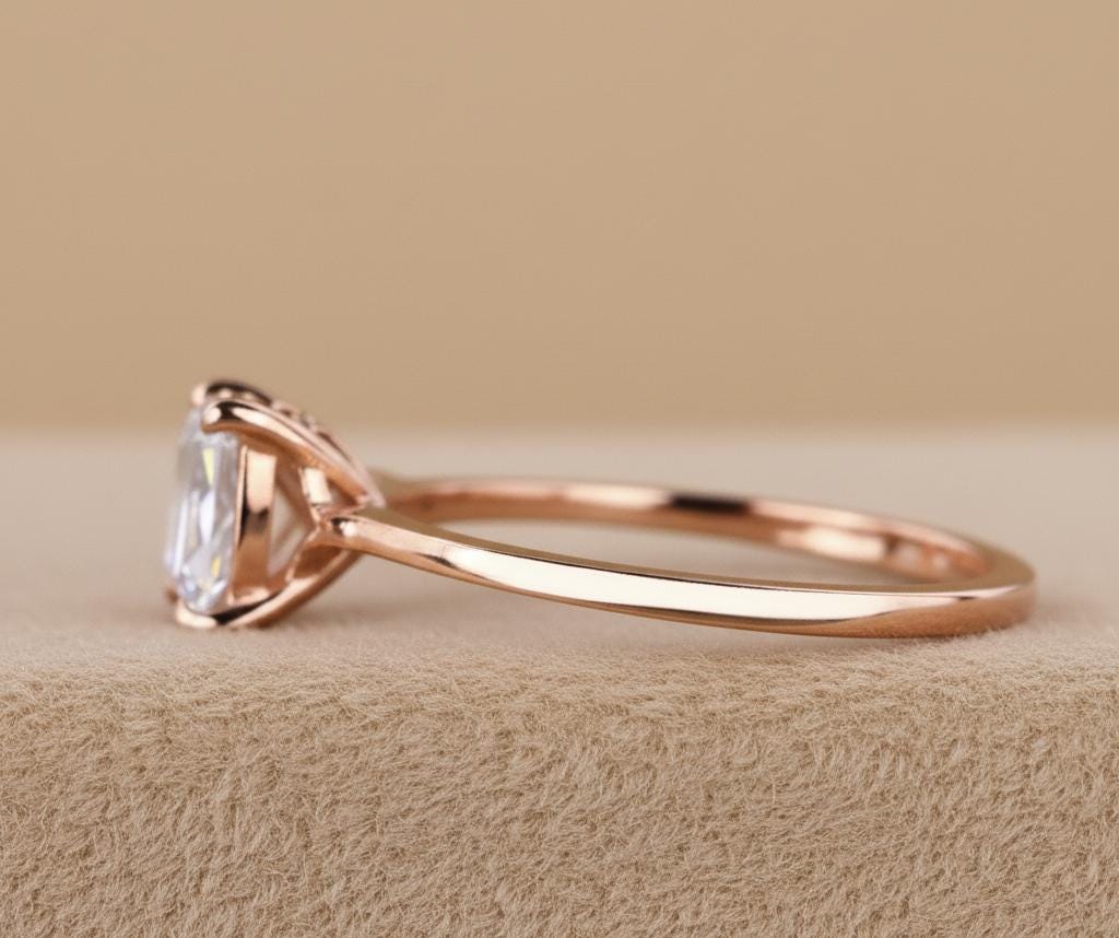 2.0 Ct Princess Lab Diamond Engagement Ring