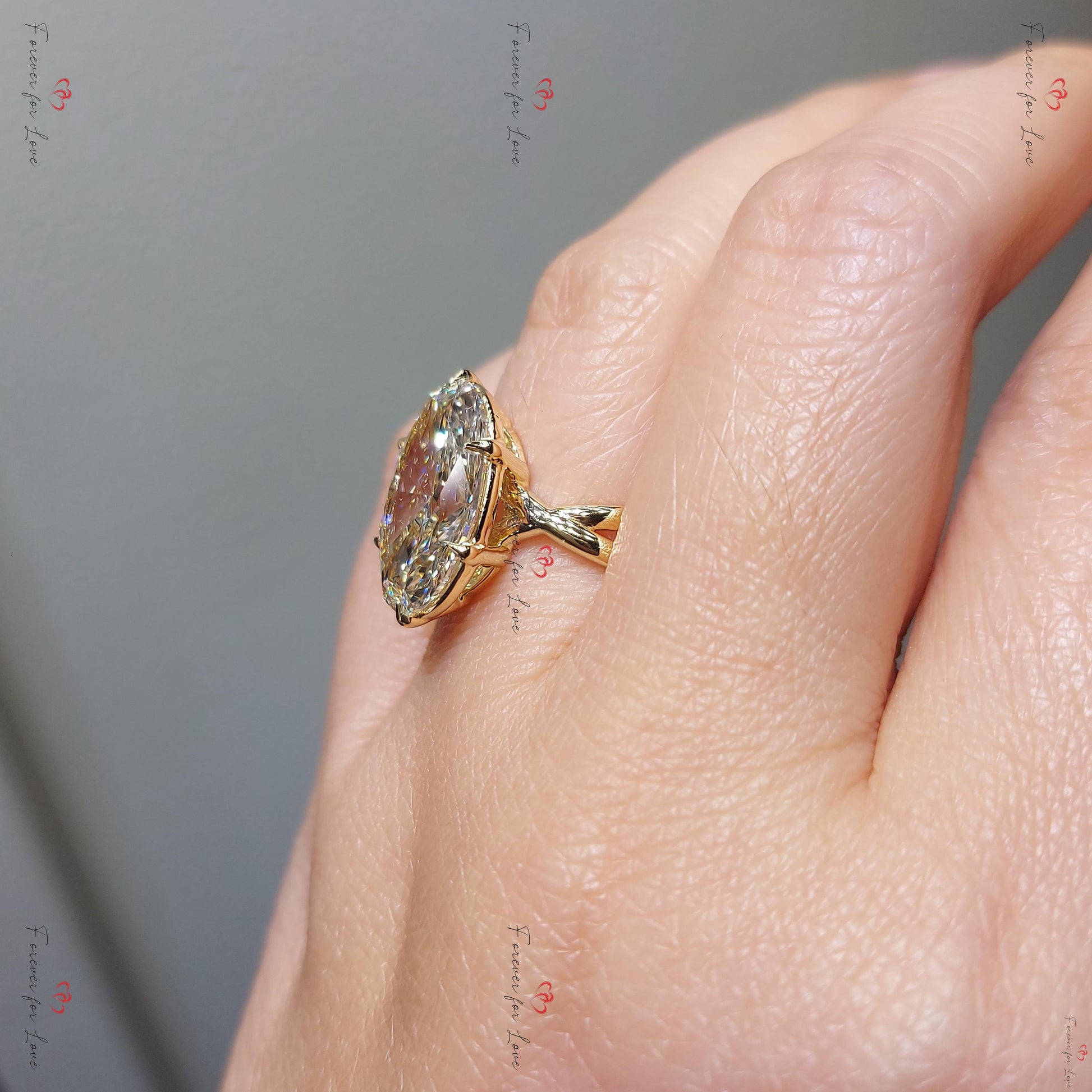 7 Ct Oval Diamond Engagement Ring