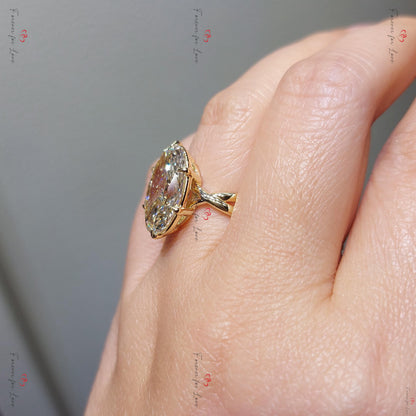 7 Ct Oval Diamond Engagement Ring