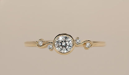 Round Lab Diamond Engagement Ring