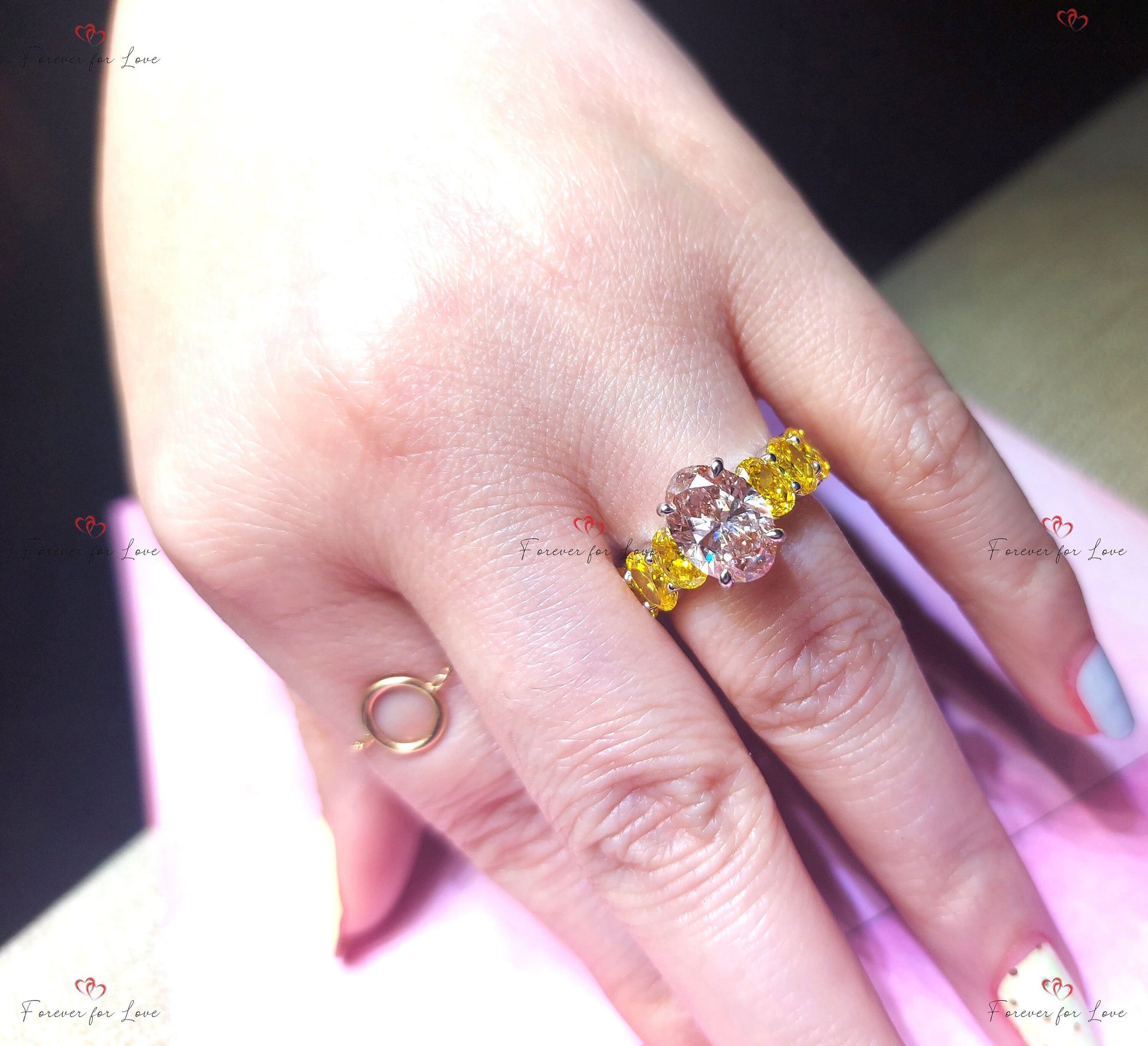 6 Ct IGI Certified Oval Lab Diamond Engagement Ring