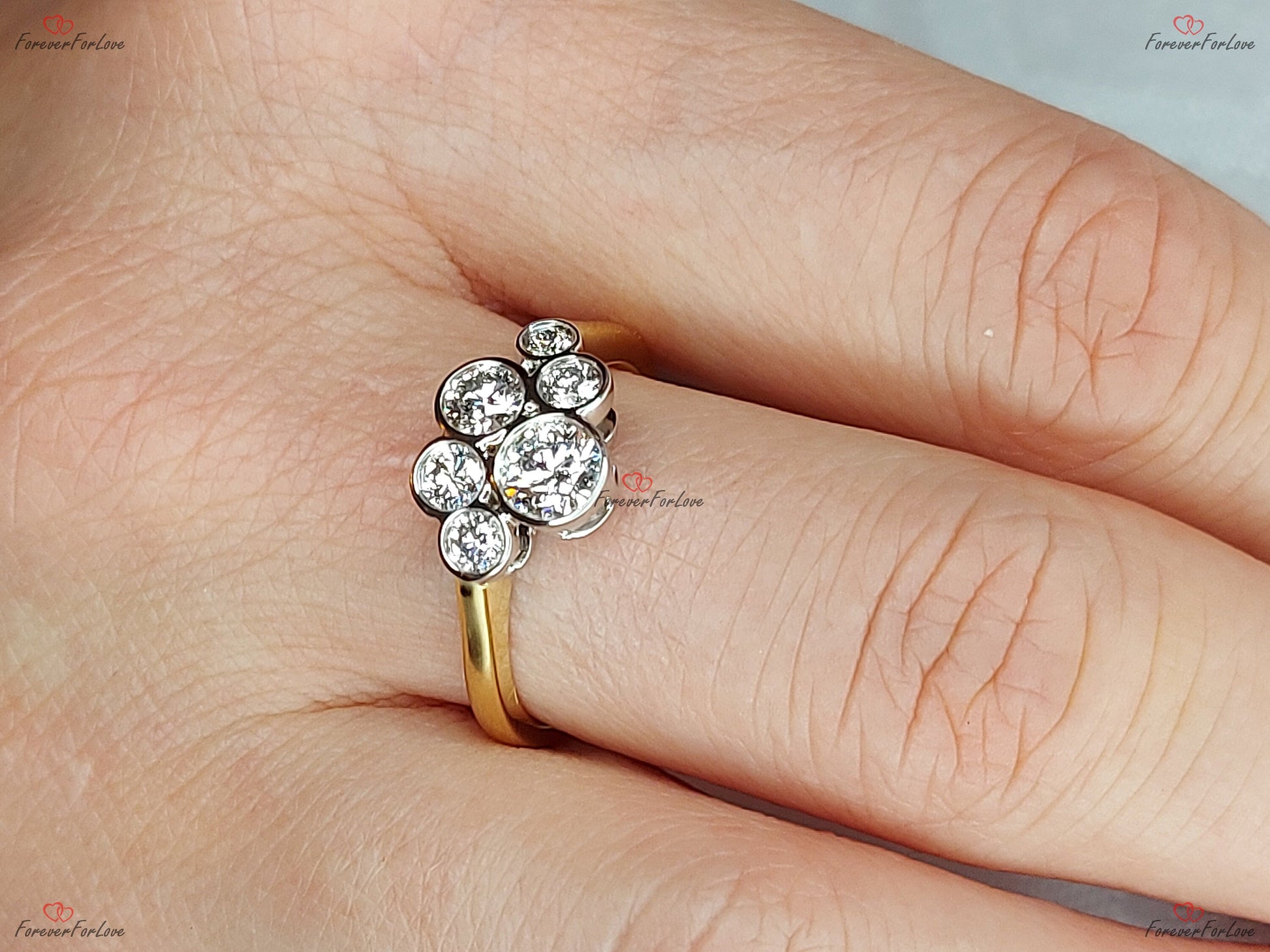 Round Lab Diamond Band