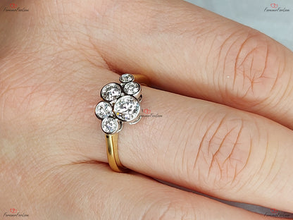 Round Lab Diamond Band