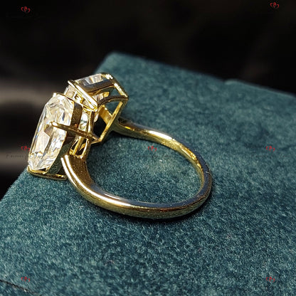 Radiant Moissanite Engagement Ring