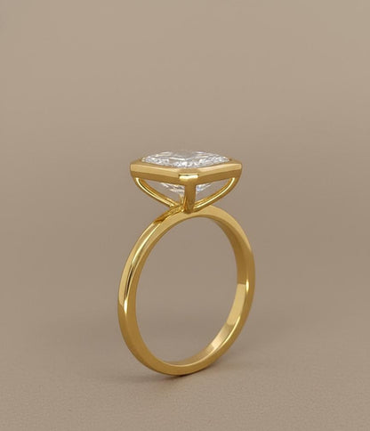2 Ct IGI Certified Radiant Lab Diamond Solitaire Engagement Ring