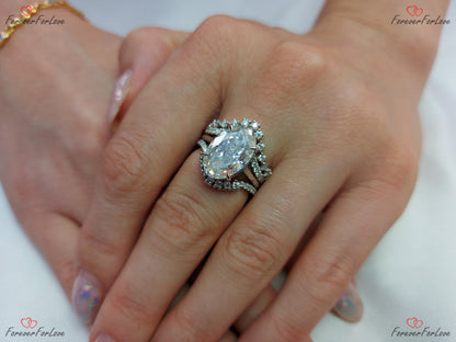 Oval Diamond, Moissanite Engagement Ring