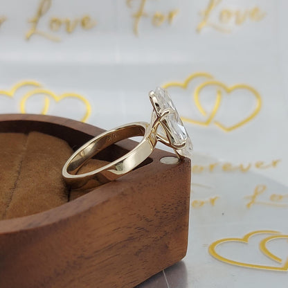 3.5 Ct Oval Moissanite Engagement Ring
