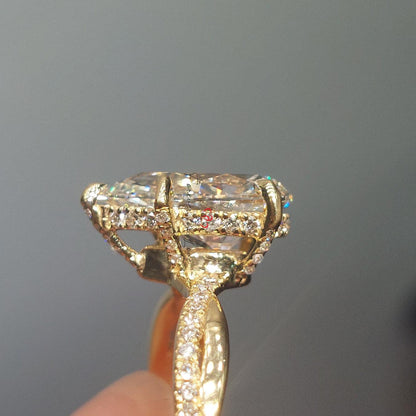 2.5 Ct Pear Lab Diamond Solitaire Engagement Ring