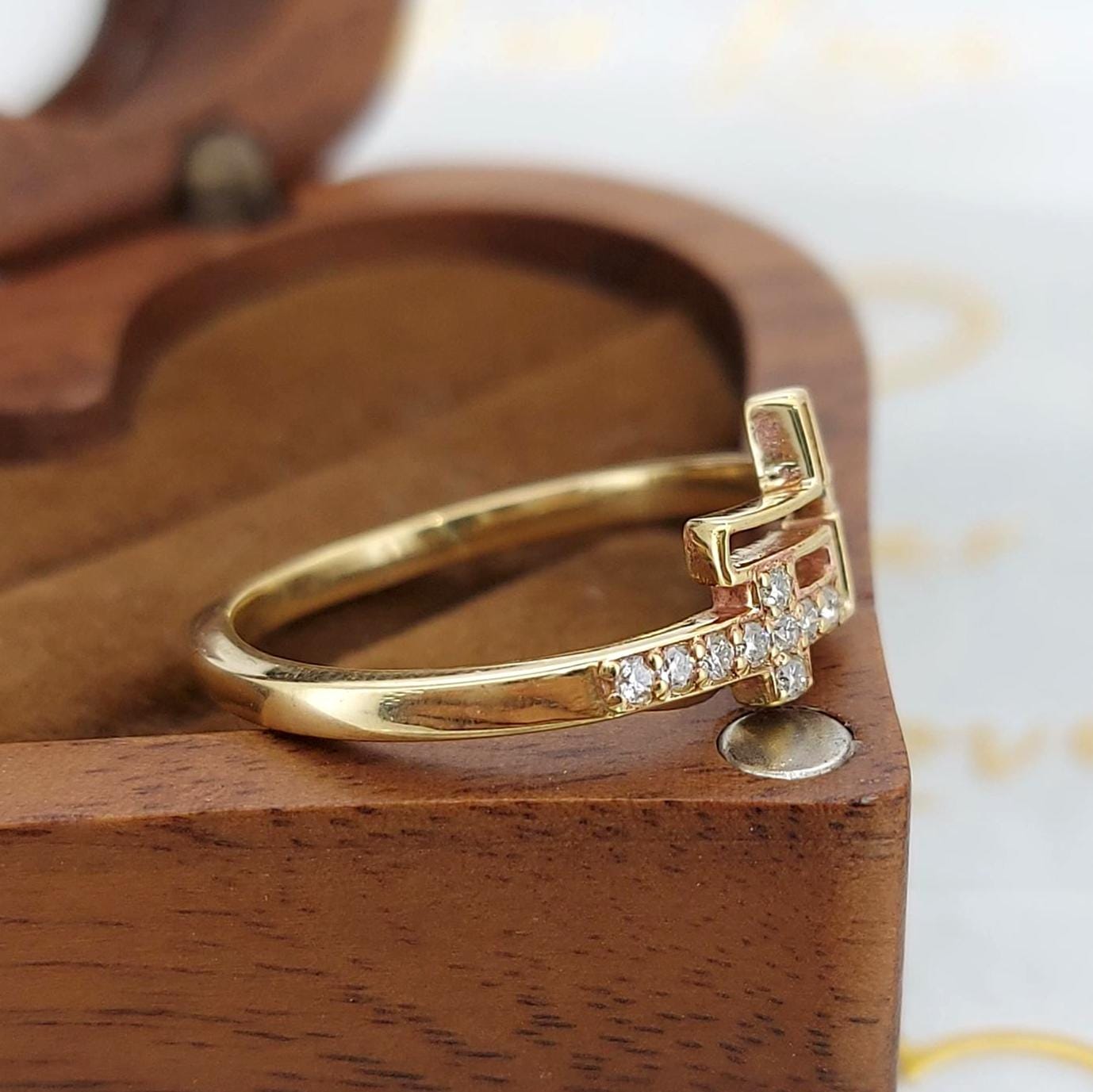 Round Lab Diamond Stacking Ring