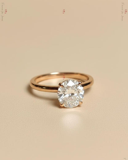 3 Ct IGI Certified Round Lab Diamond Solitaire Engagement Ring