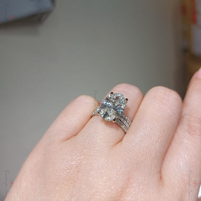 4.5 Ct Oval Lab Diamond Eternity Band