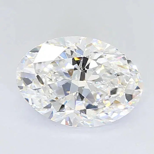 3.21ct Oval Lab Grown Diamond (Colour D, Clarity VVS2, IGI Certified) Forever For Love