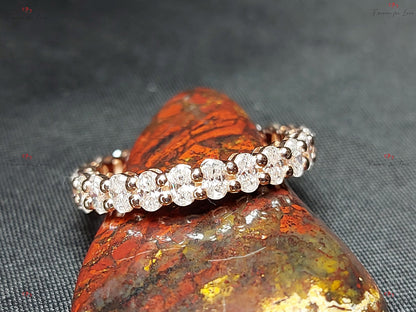Oval Natural Diamond Full Eternity Band