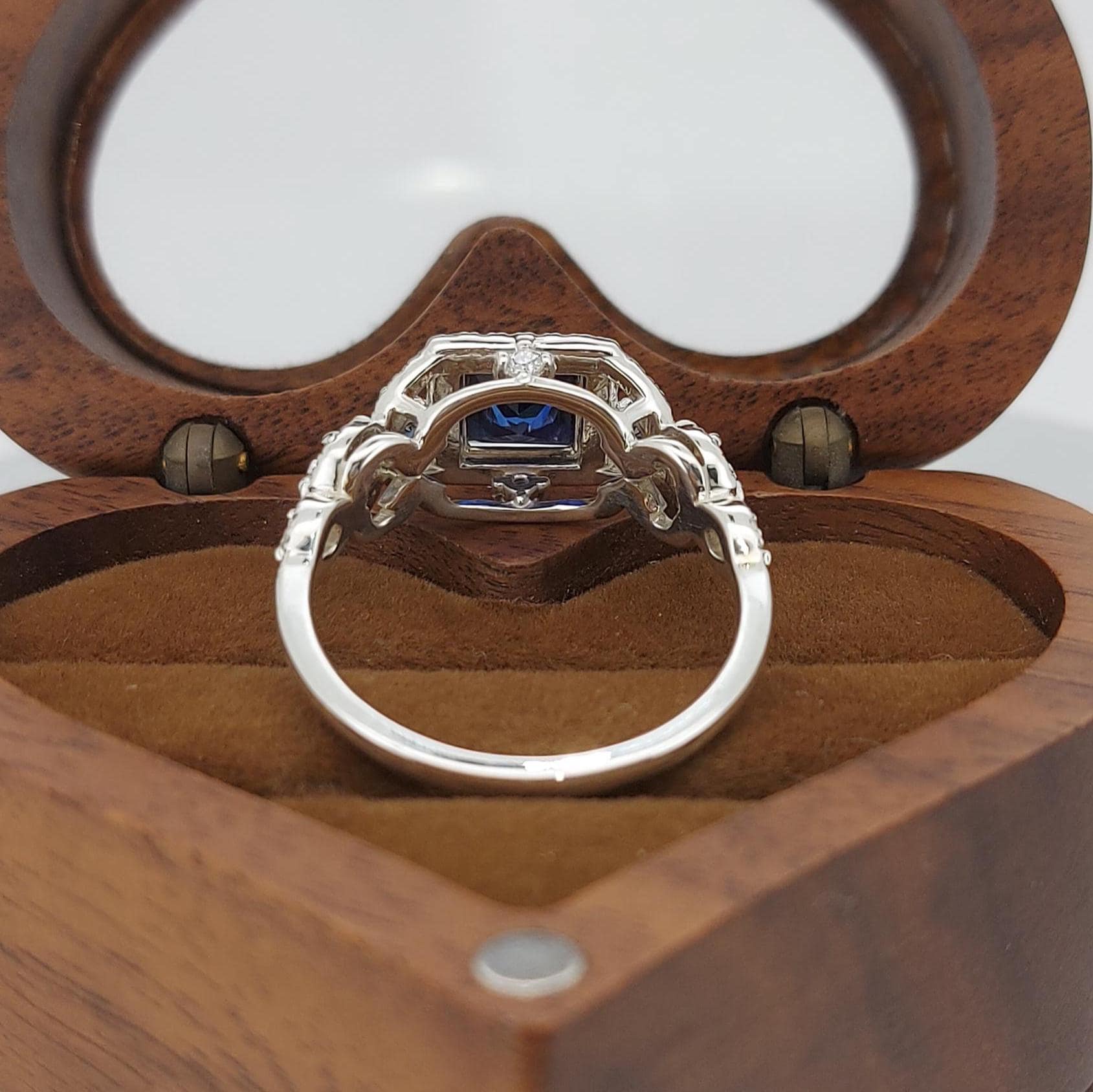 Princess Blue Sapphire Band