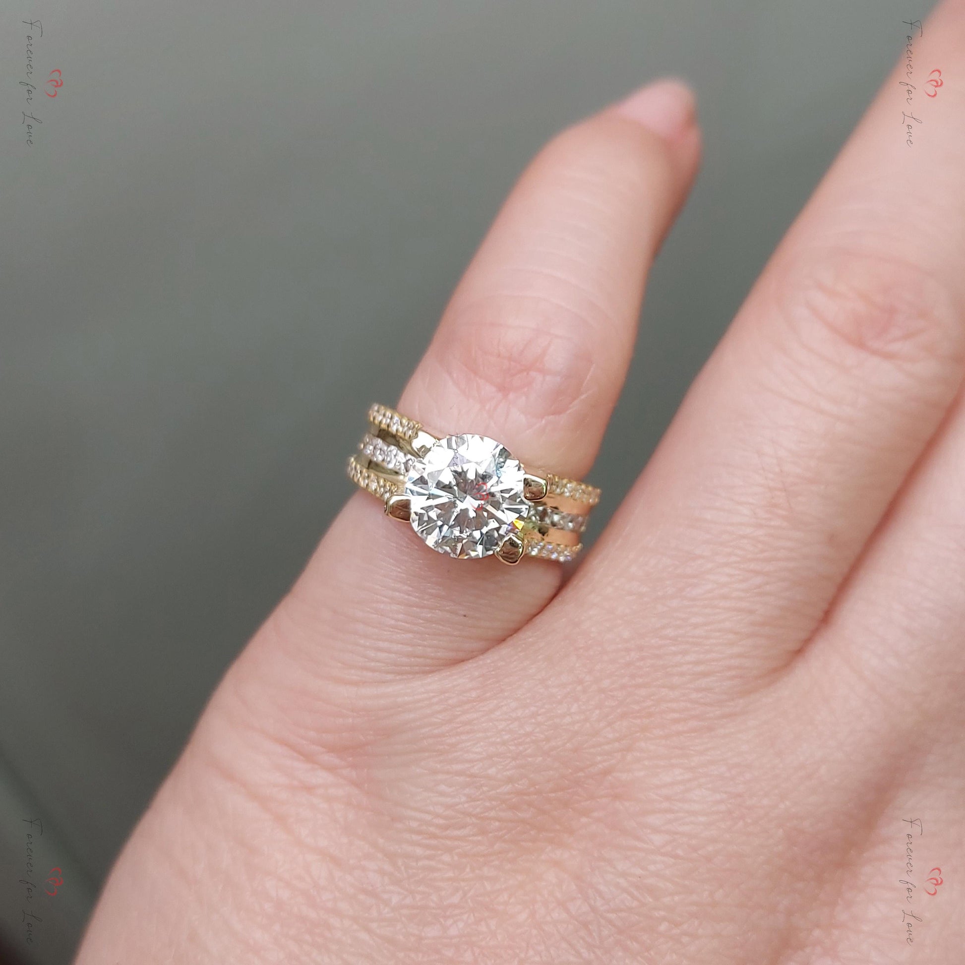 2 Ct IGI Certified Round Lab Diamond Engagement Ring
