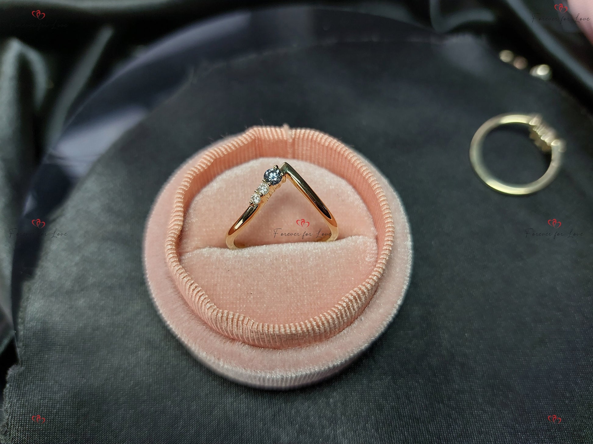 Baguette Moissanite Engagement Ring