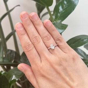 IGI Certified Oval Lab Diamond Engagement Ring