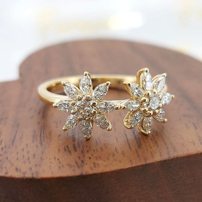 Marquise Lab Diamond Ring