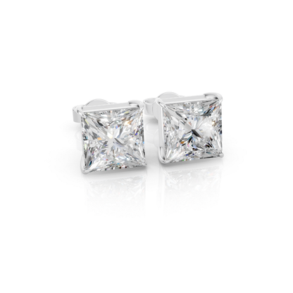 Princess Diamond Stud Earrings Forever For Love
