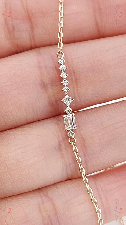 Minimalist Mix Shaped Dainty Bracelet - Handmade Jewelry