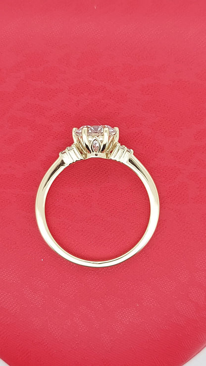 1.5 Ct Round Lab Diamond Engagement Ring