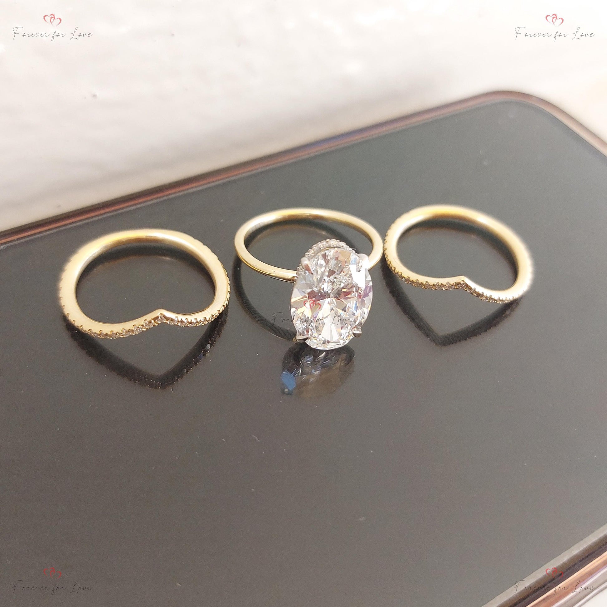 Oval Lab Diamond Engagement Ring