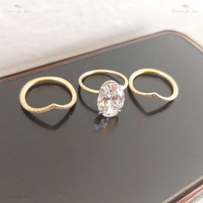 Oval Lab Diamond Engagement Ring
