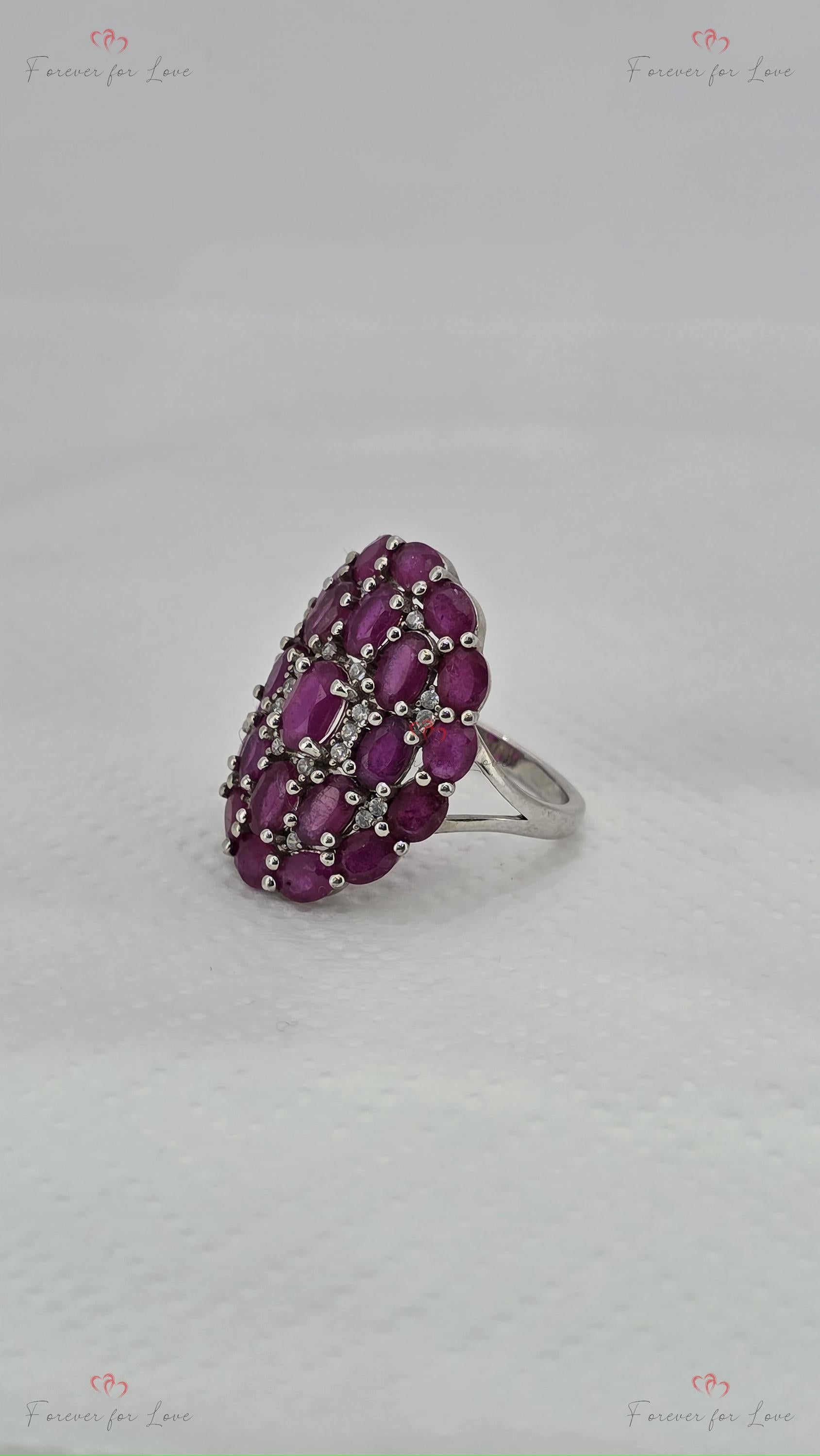 Marquise Diamond, Ruby Ring