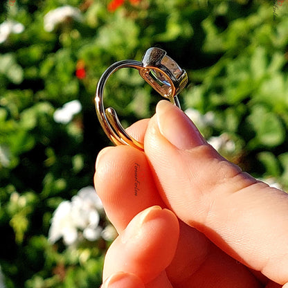 4 Ct Oval Moissanite Halo Engagement Ring