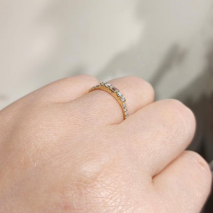 Baguette Lab Diamond Half Eternity Band