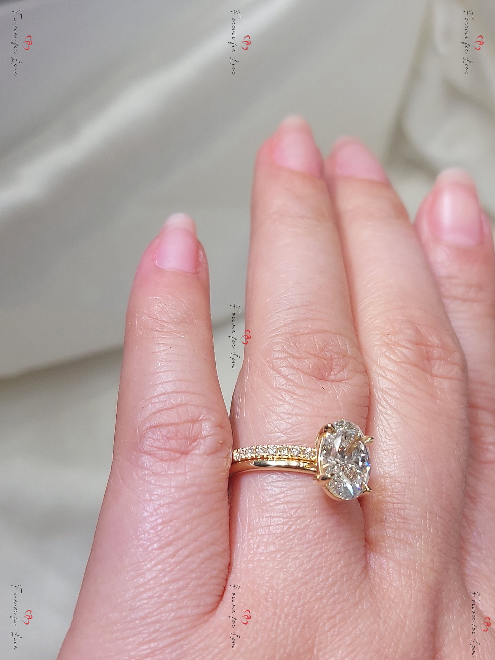 2 Ct Oval Lab Diamond Eternity Band