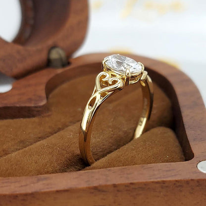 Oval Diamond Solitaire Engagement Ring