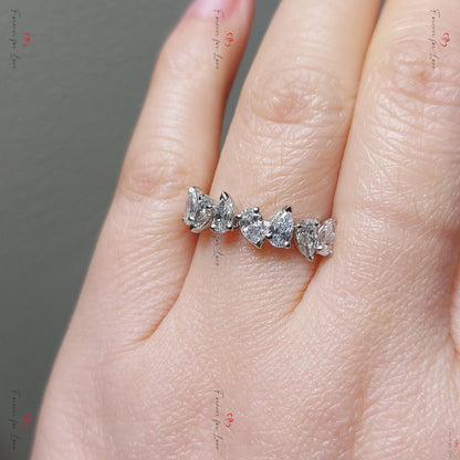 Pear Lab Diamond Half Eternity Band