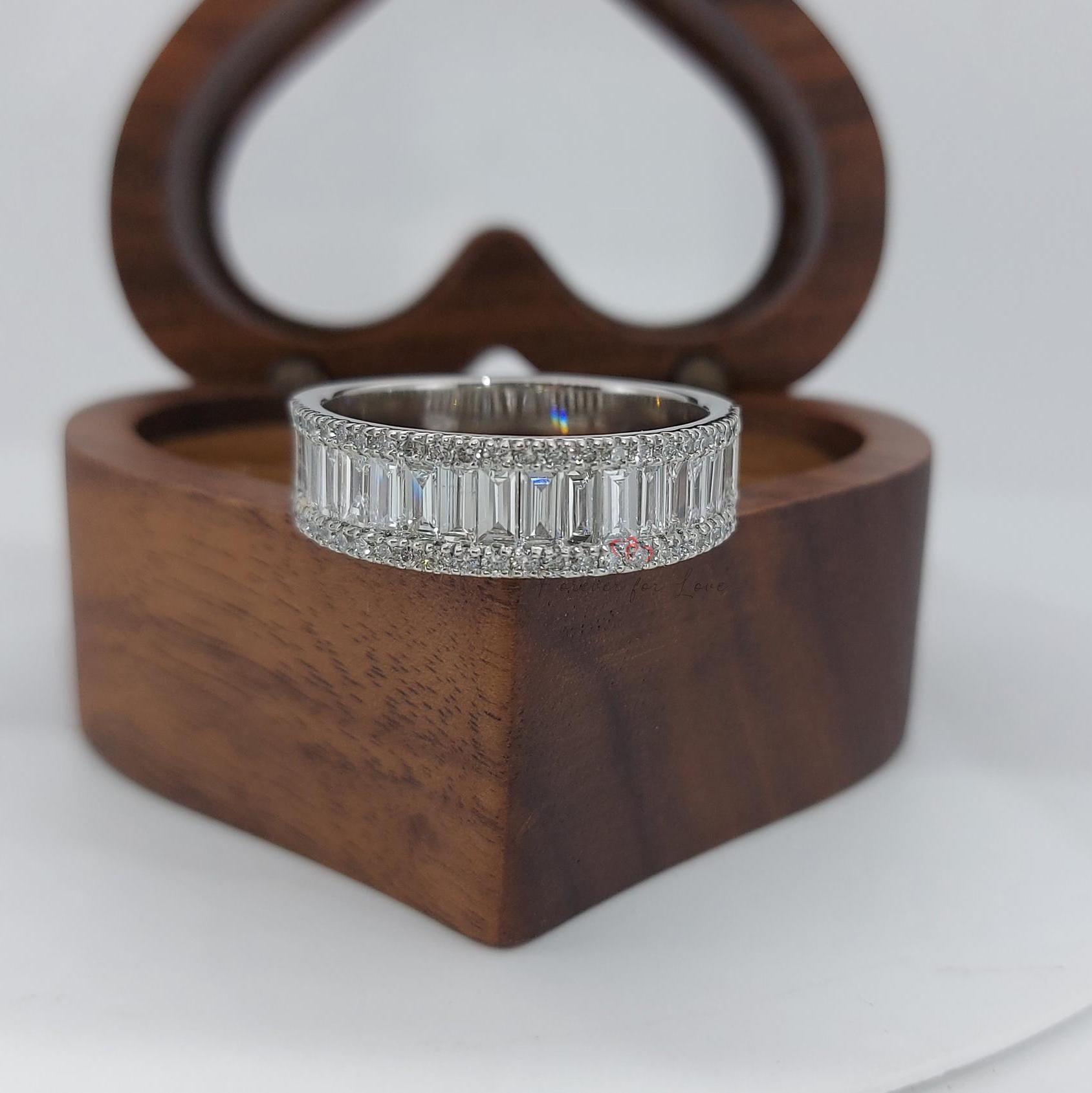 Baguette Lab Diamond Eternity Band