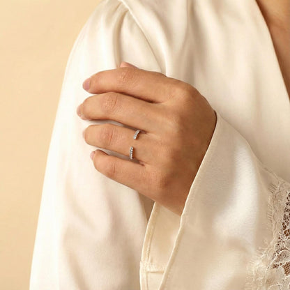 Round Lab Diamond Stacking Ring