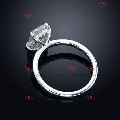 2.0 Ct IGI Certified Emerald Lab Diamond Solitaire Engagement Ring