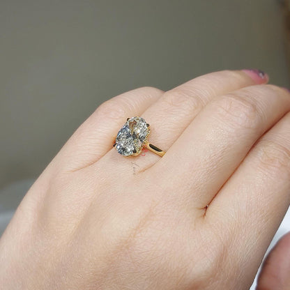 4 Ct IGI Certified Oval Lab Diamond Solitaire Engagement Ring