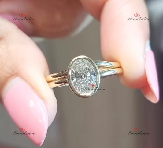1 Ct Oval Diamond Engagement Ring