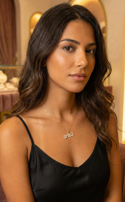 14K Massivgold Halskette, Labor-Diamant mit Lünettenfassung, Gold, Silber, Roségold, Personalisiertes Geschenk für sie